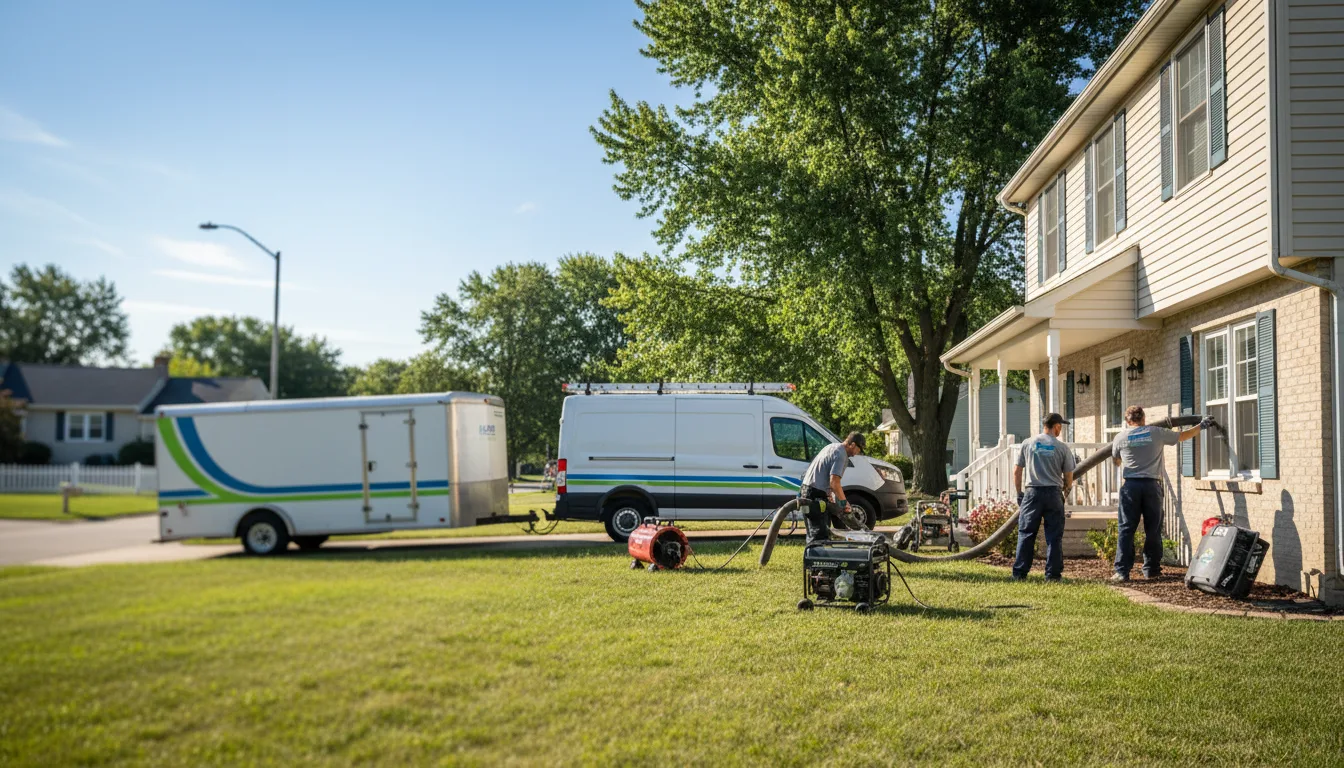 Flooded Basement Restoration And Cleanup With Repair in Thurman, OH near me